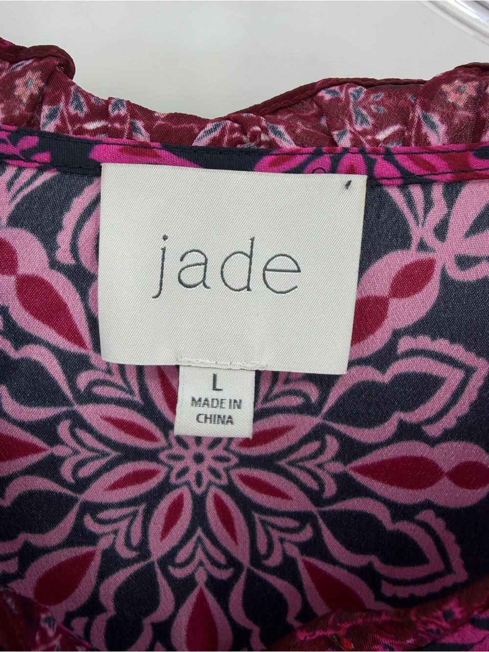 Johnny Was Jade Steffie Blouse Silk Blend Size L - Picture 11 of 13